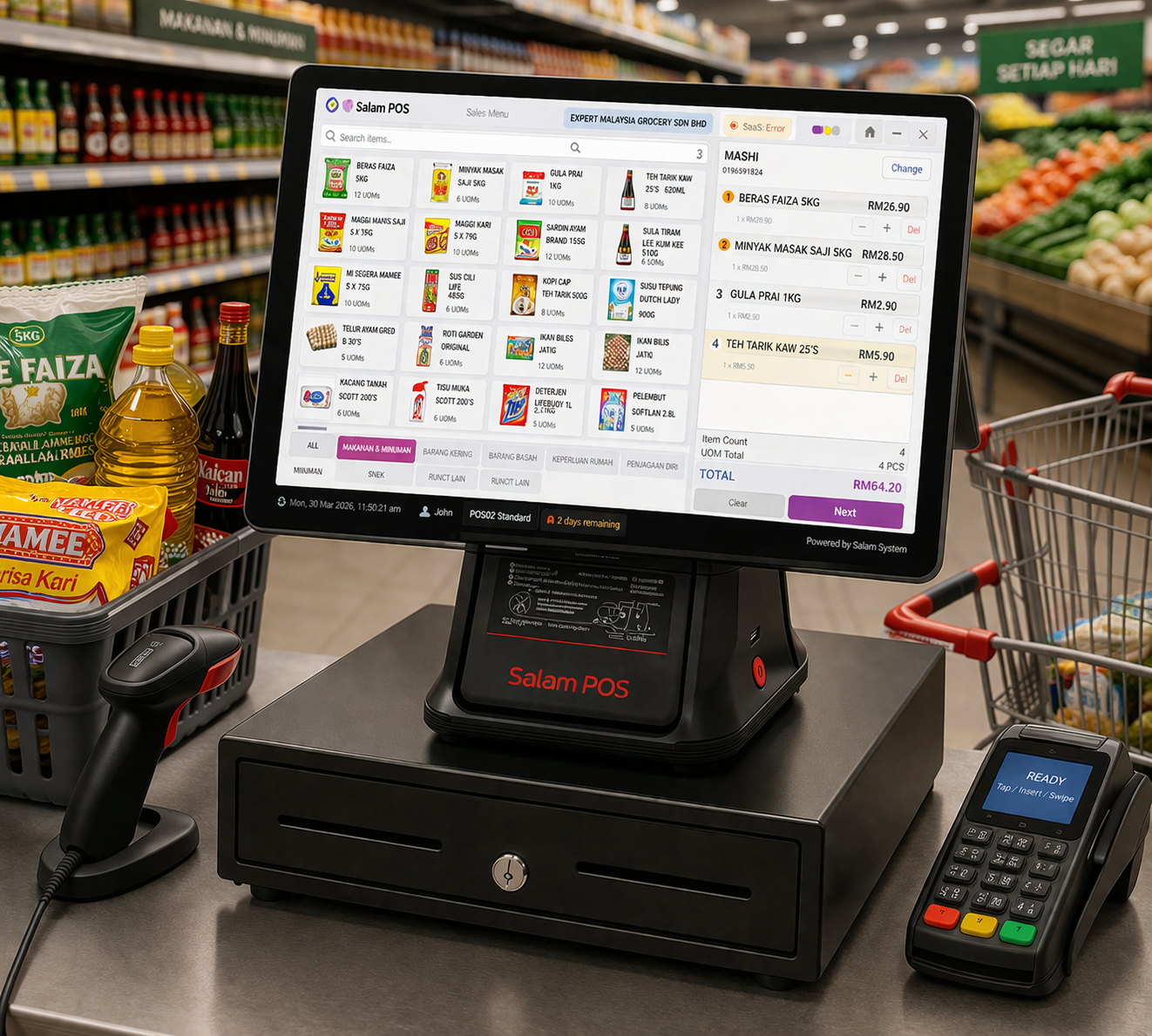 POS interface for Retail operations